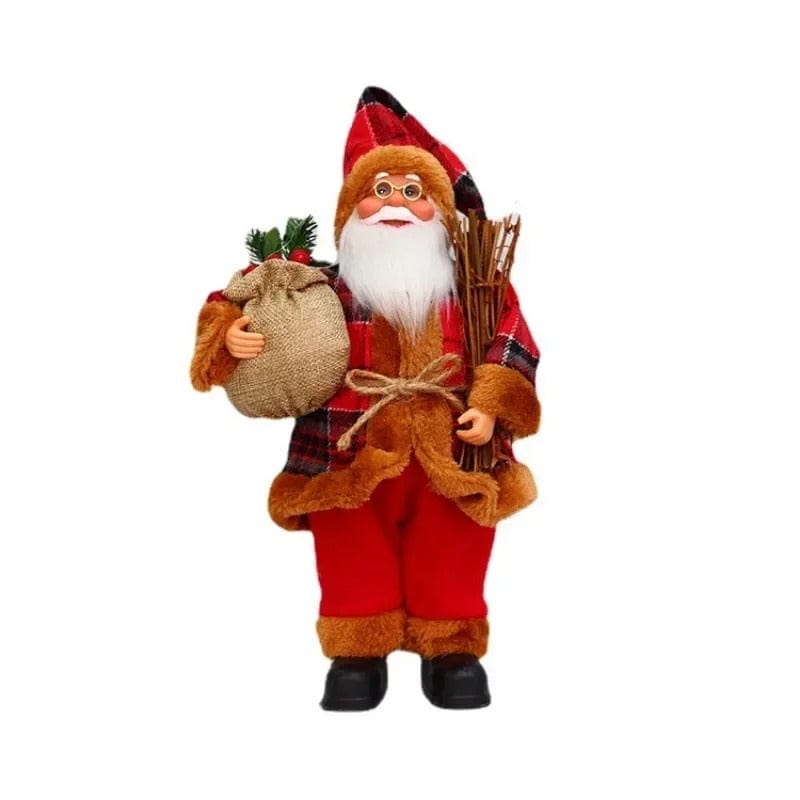 Santa Claus Doll with Gift Bags – Christmas Party Ornament & Festive Home Décor