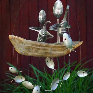 Elegant Spoon Fish Wind Chime – Handcrafted & Unique Décor