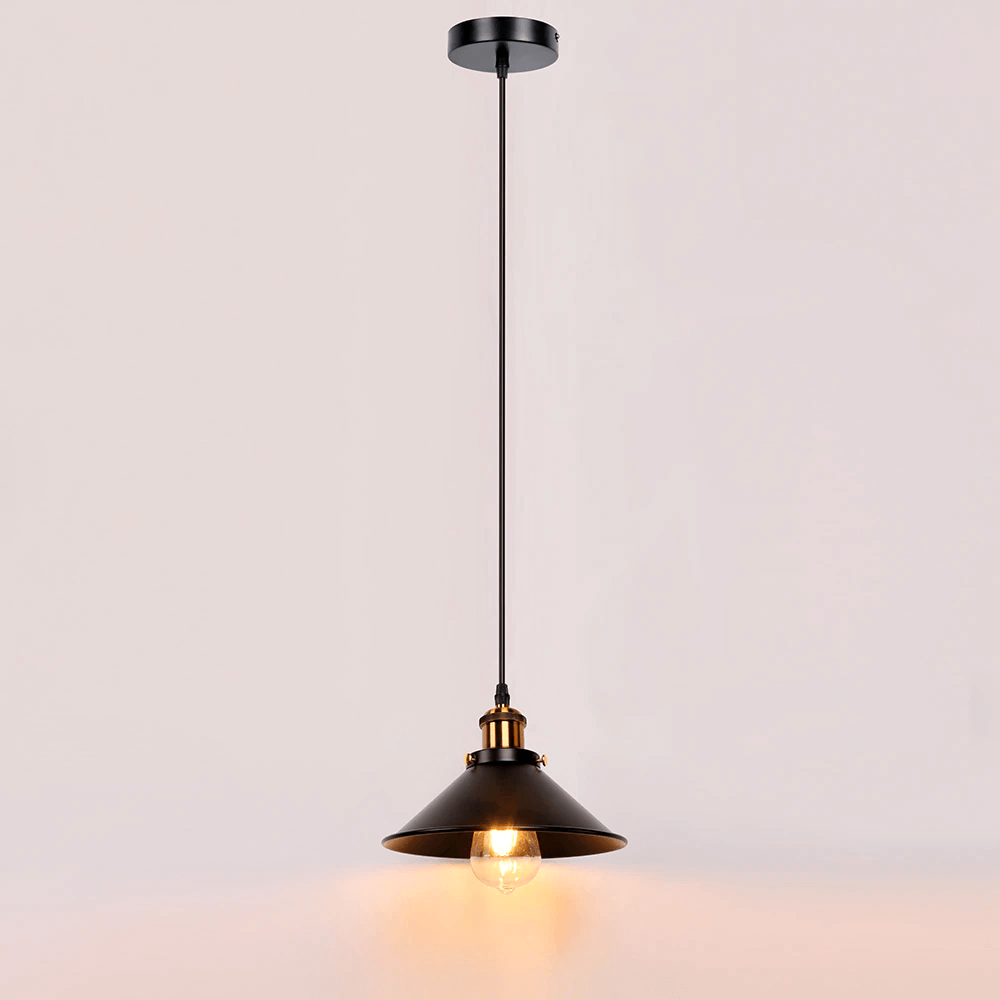 Brass Cone Pendant Light – Vintage Charm with Modern Elegance