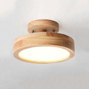 Modern Wooden LED Ceiling Light – Minimalist Design with Natural Elegance