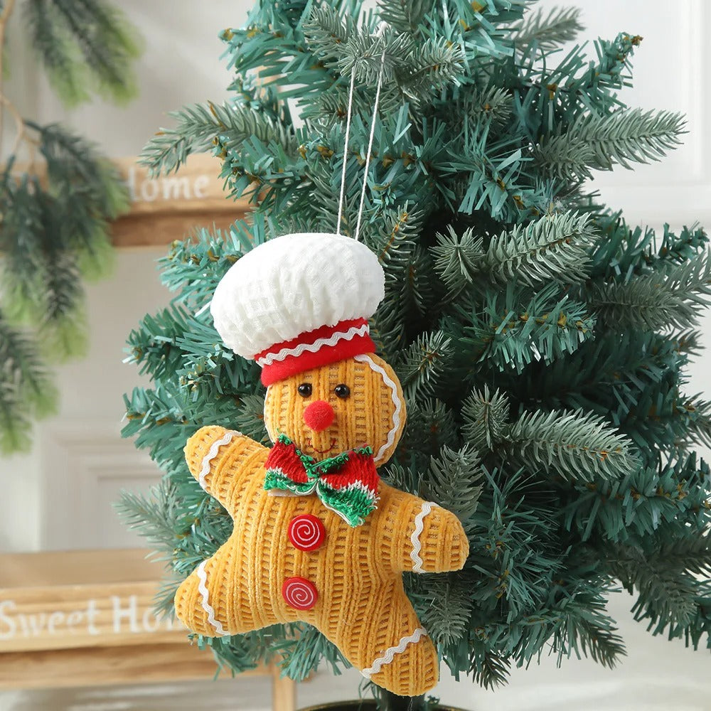 Large Retractable Gingerbread Man Doll | Christmas Decor