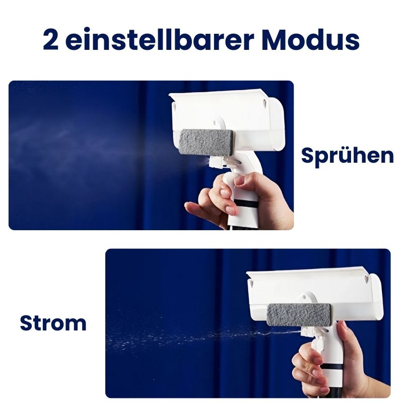 Efficient 4-in-1 Window Cleaner with Spray & TPR Scraper