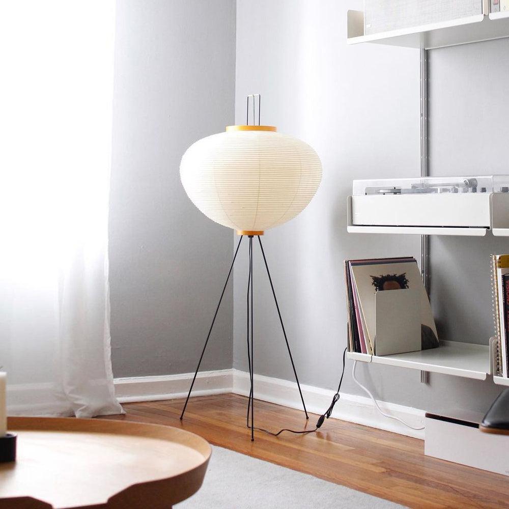 SereneGlow Rice Paper Floor Lamp – Minimalist Elegance