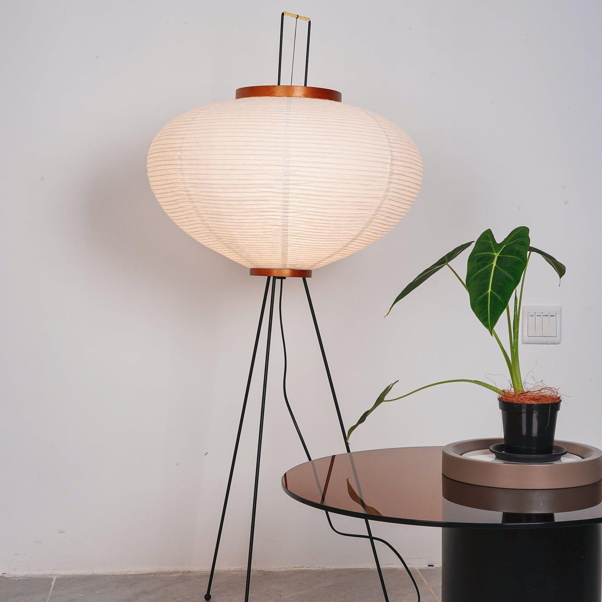 SereneGlow Rice Paper Floor Lamp – Minimalist Elegance