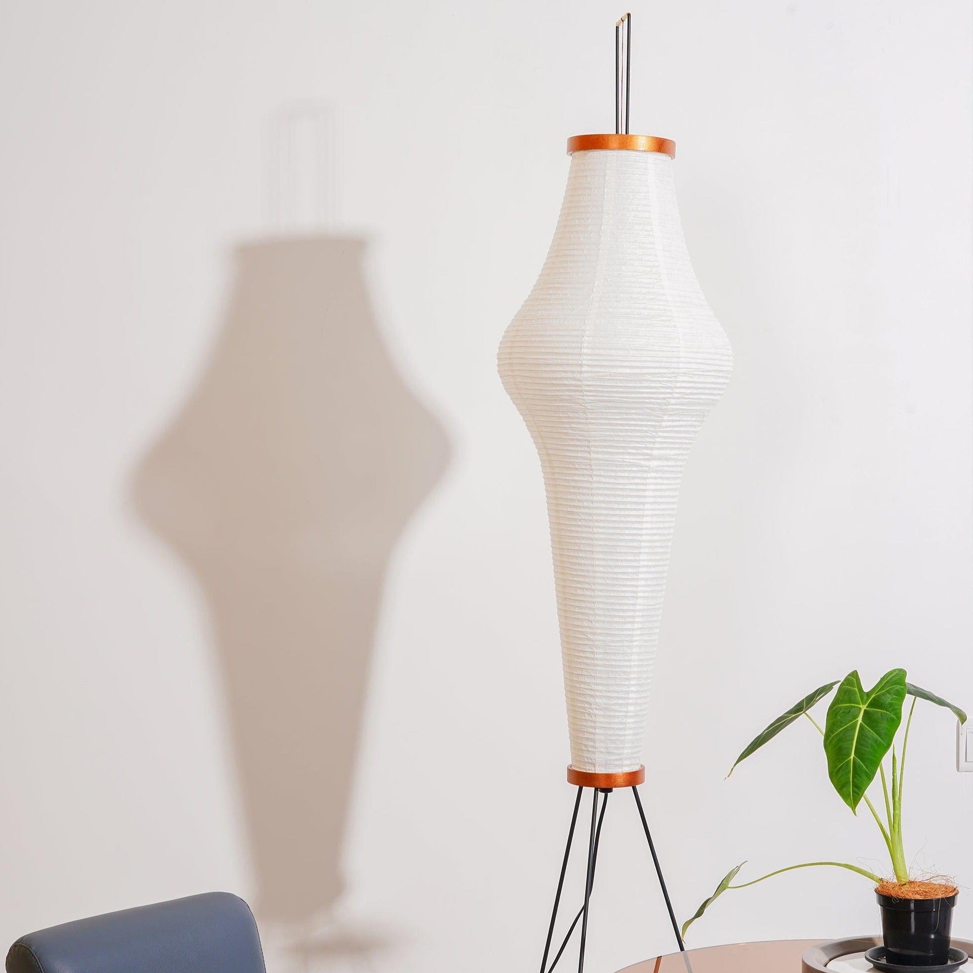 SereneGlow Rice Paper Floor Lamp – Minimalist Elegance