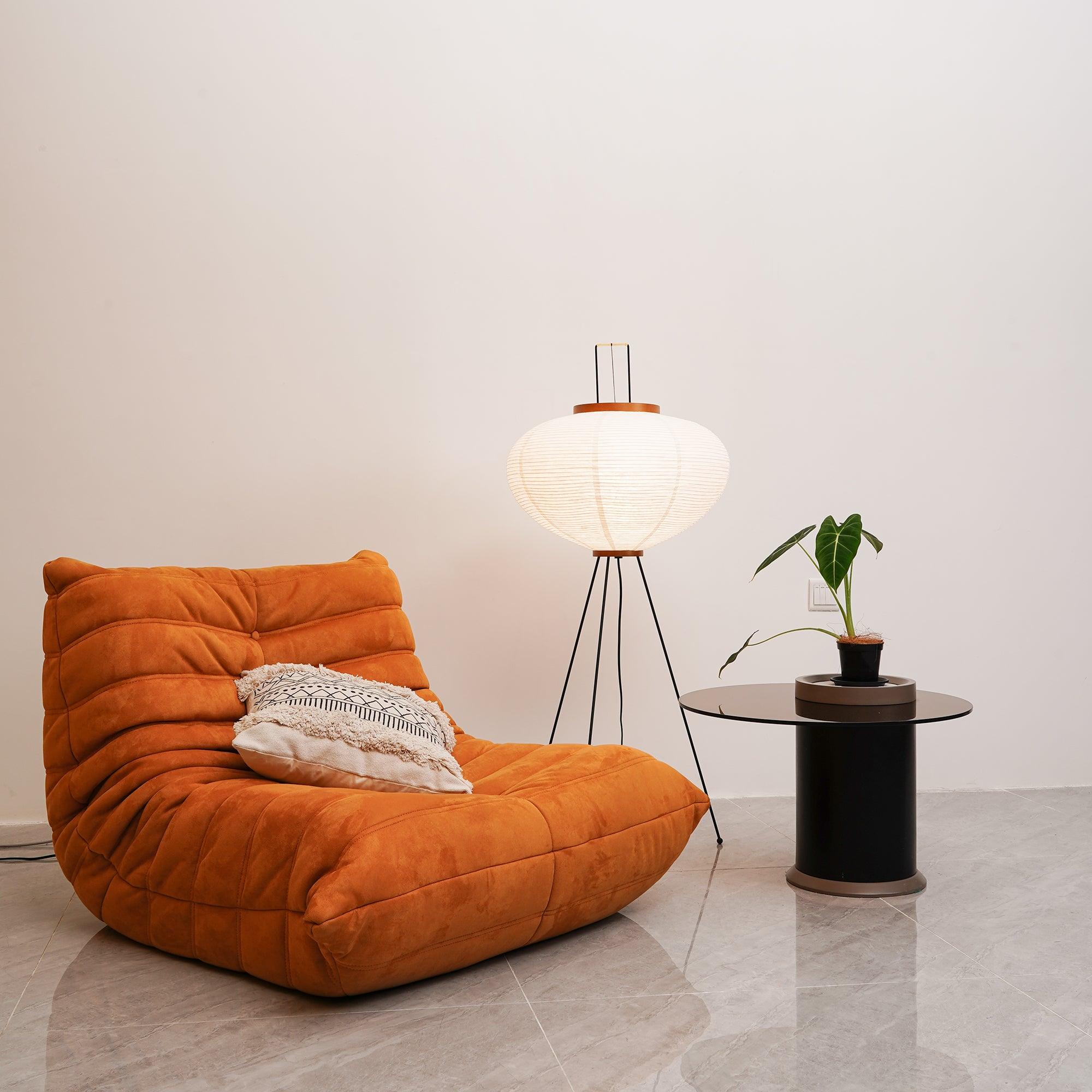 SereneGlow Rice Paper Floor Lamp – Minimalist Elegance