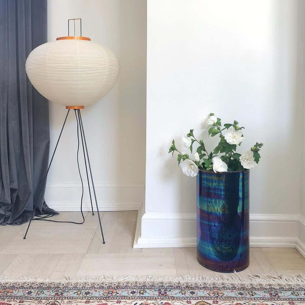 SereneGlow Rice Paper Floor Lamp – Minimalist Elegance