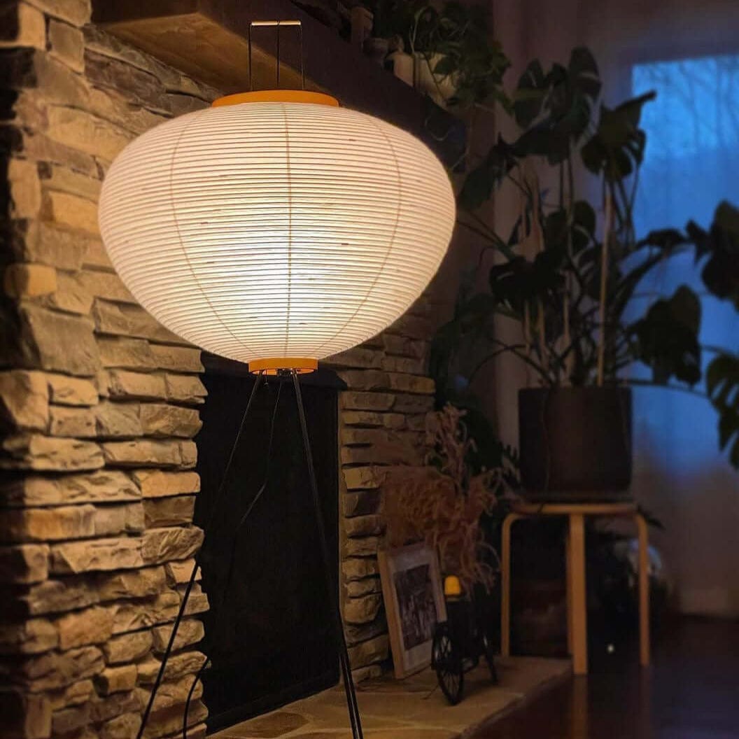 SereneGlow Rice Paper Floor Lamp – Minimalist Elegance