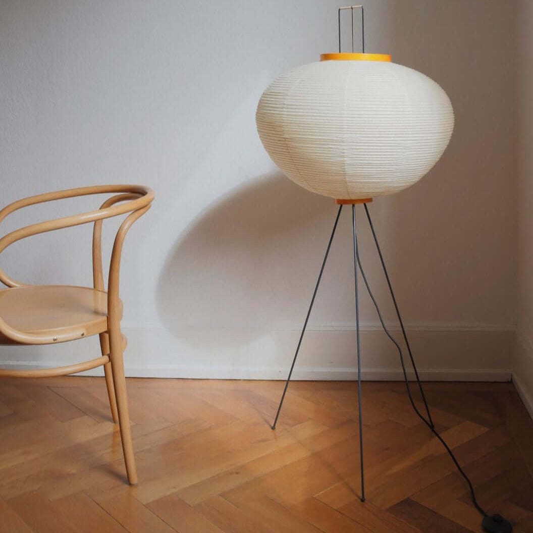 SereneGlow Rice Paper Floor Lamp – Minimalist Elegance