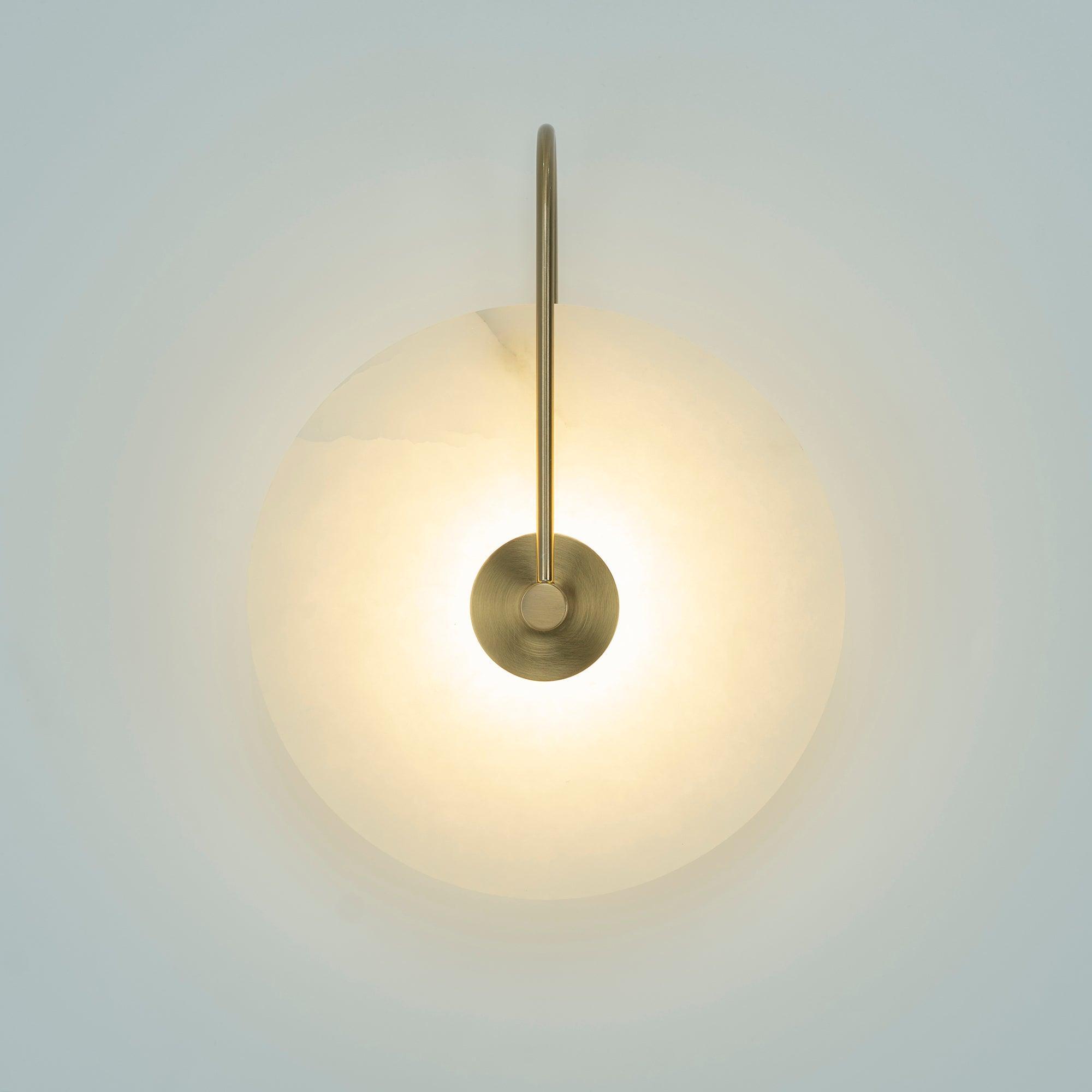 Alabaster LED Wall Lamp – Elegant Illumination for Any Space