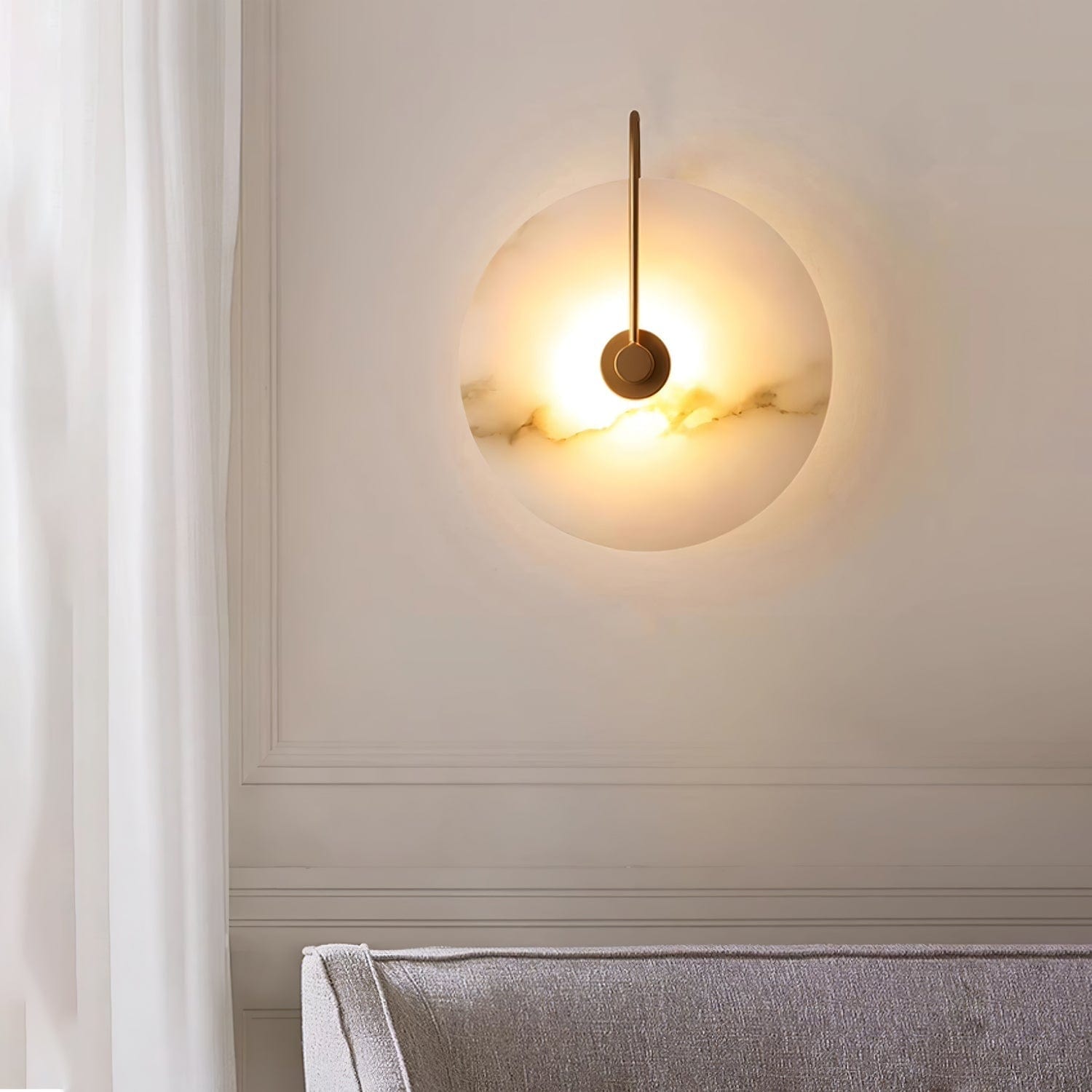 Alabaster LED Wall Lamp – Elegant Illumination for Any Space