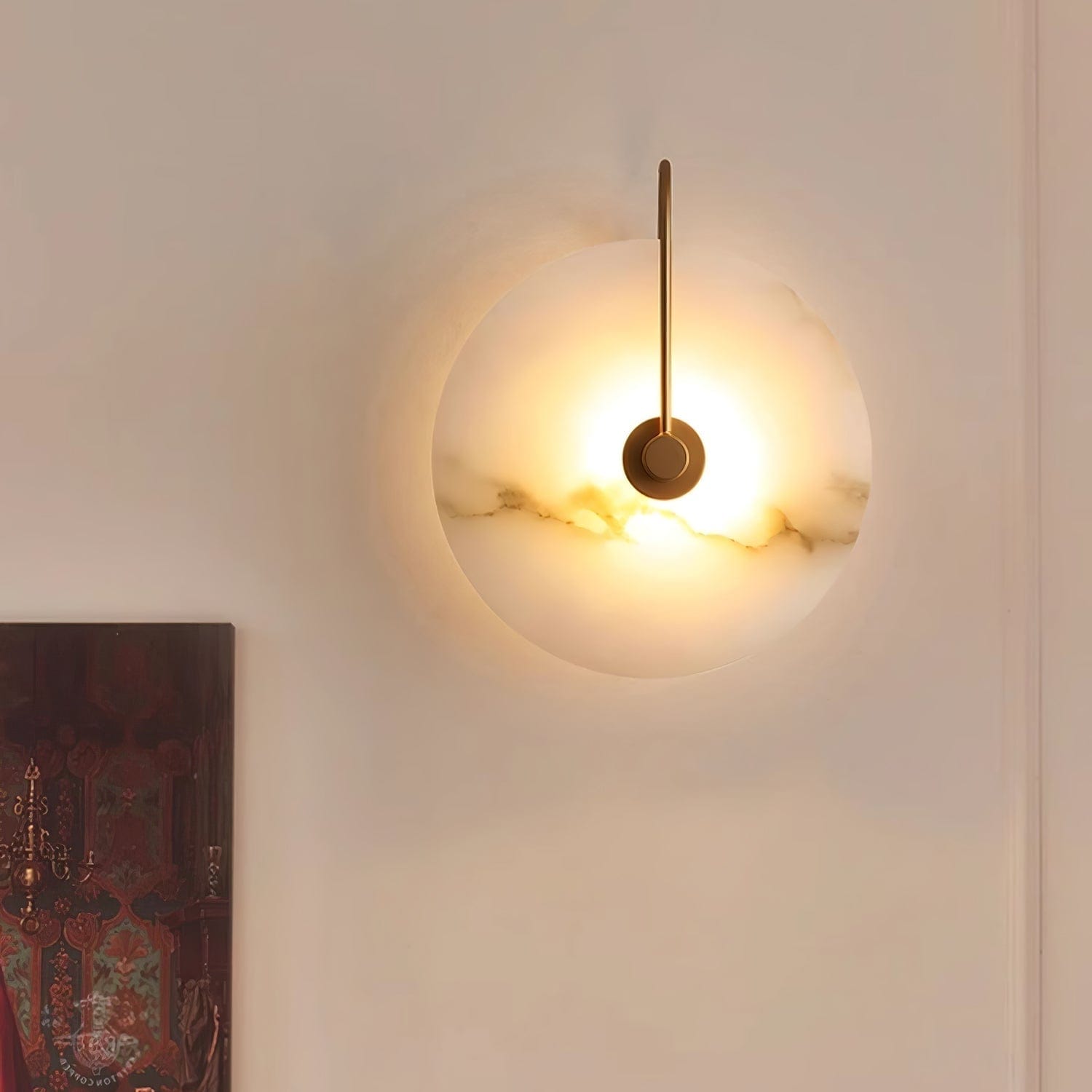 Alabaster LED Wall Lamp – Elegant Illumination for Any Space