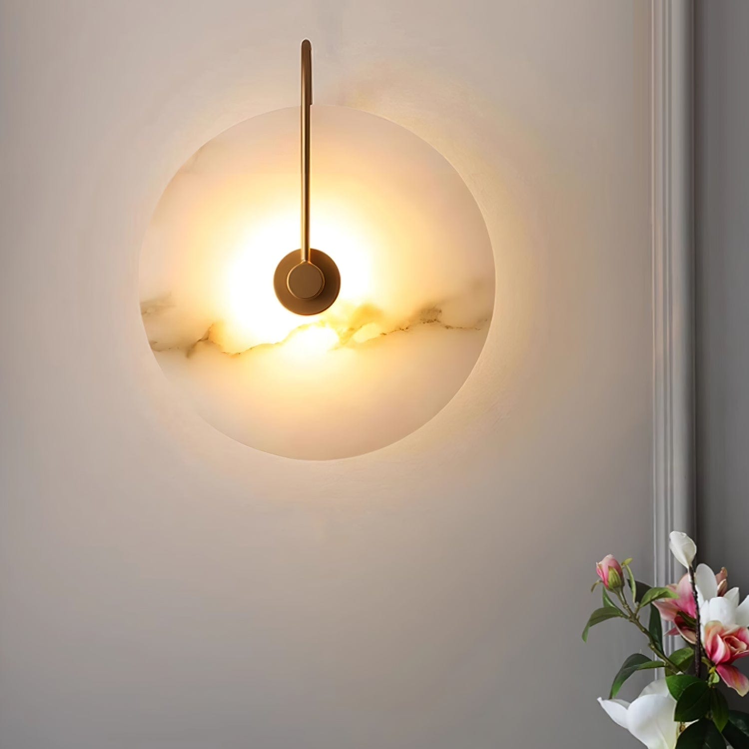 Alabaster LED Wall Lamp – Elegant Illumination for Any Space