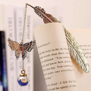 Bedazzling Butterfly Bookmark – Elegant Feather Design