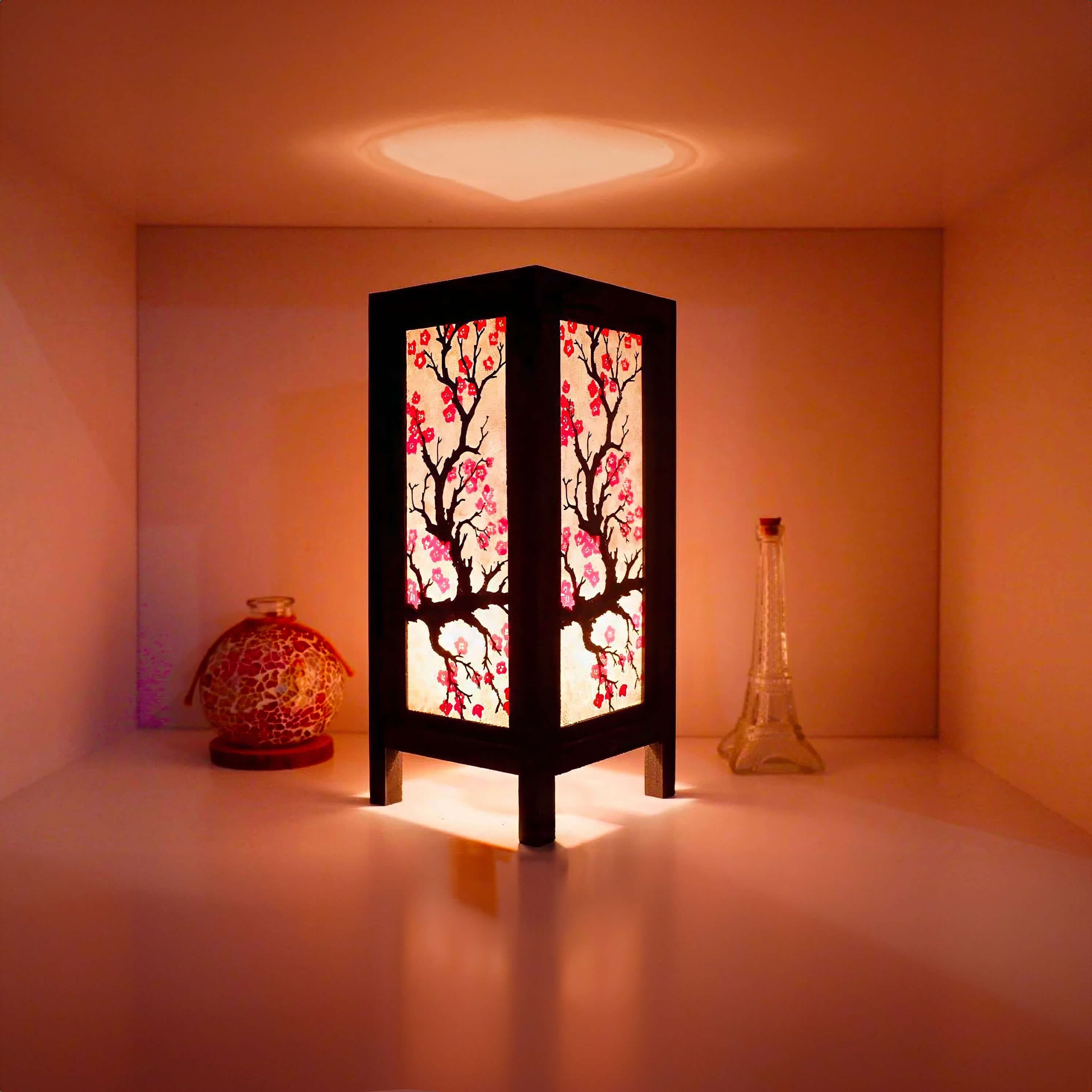 Bamboo Blossom Lantern – Cherry Blossom Design