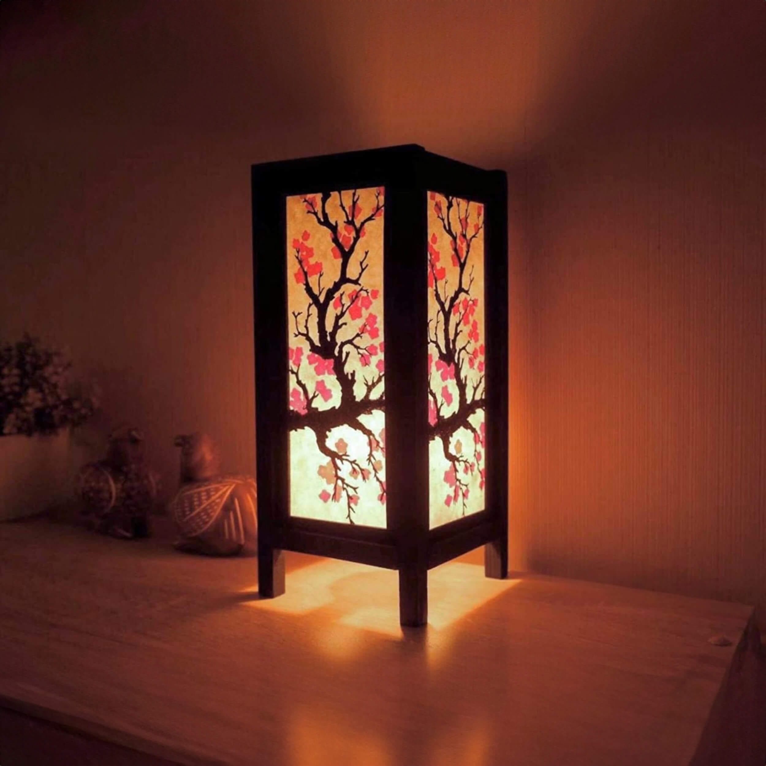 Bamboo Blossom Lantern – Cherry Blossom Design