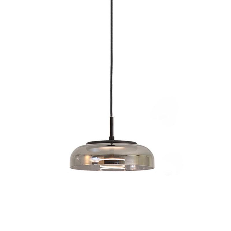 Solara Modern Brass Pendant Light – LED, Adjustable Height