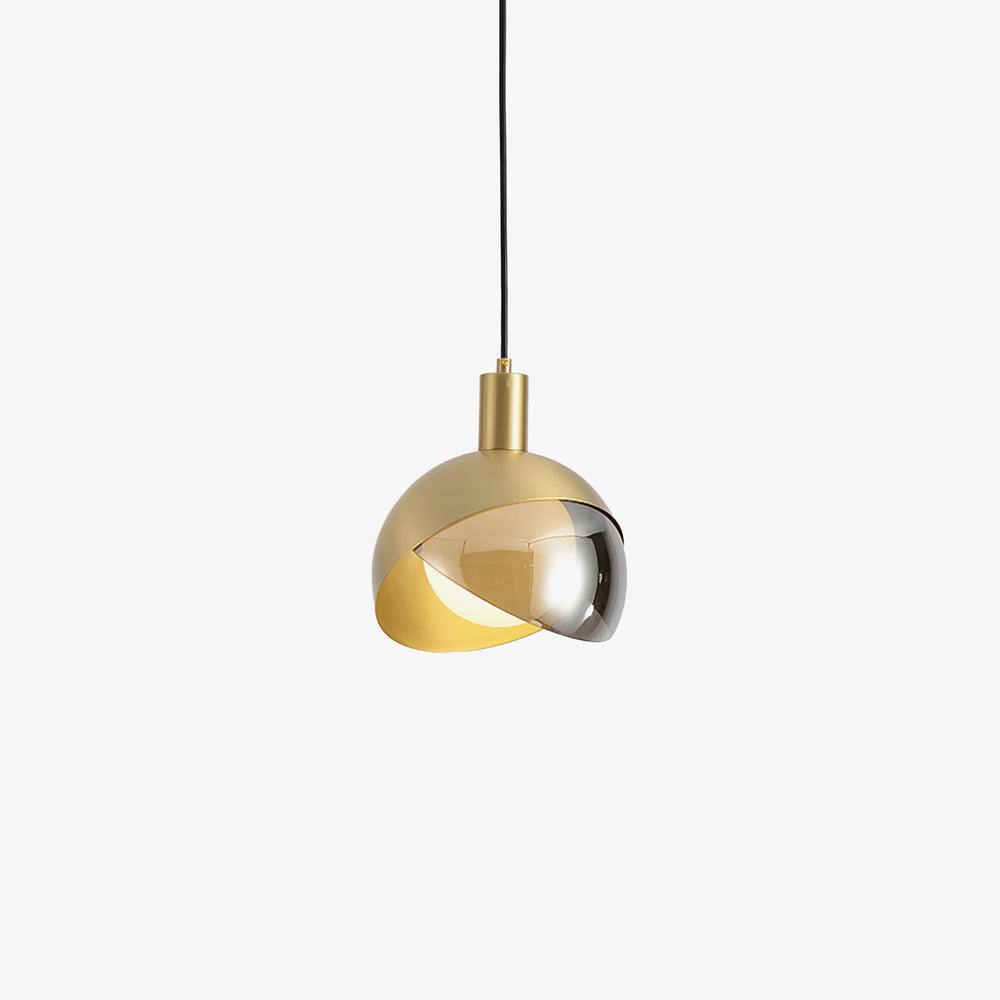 Sleek Single-Light Pendant - Modern Metal & Glass Design