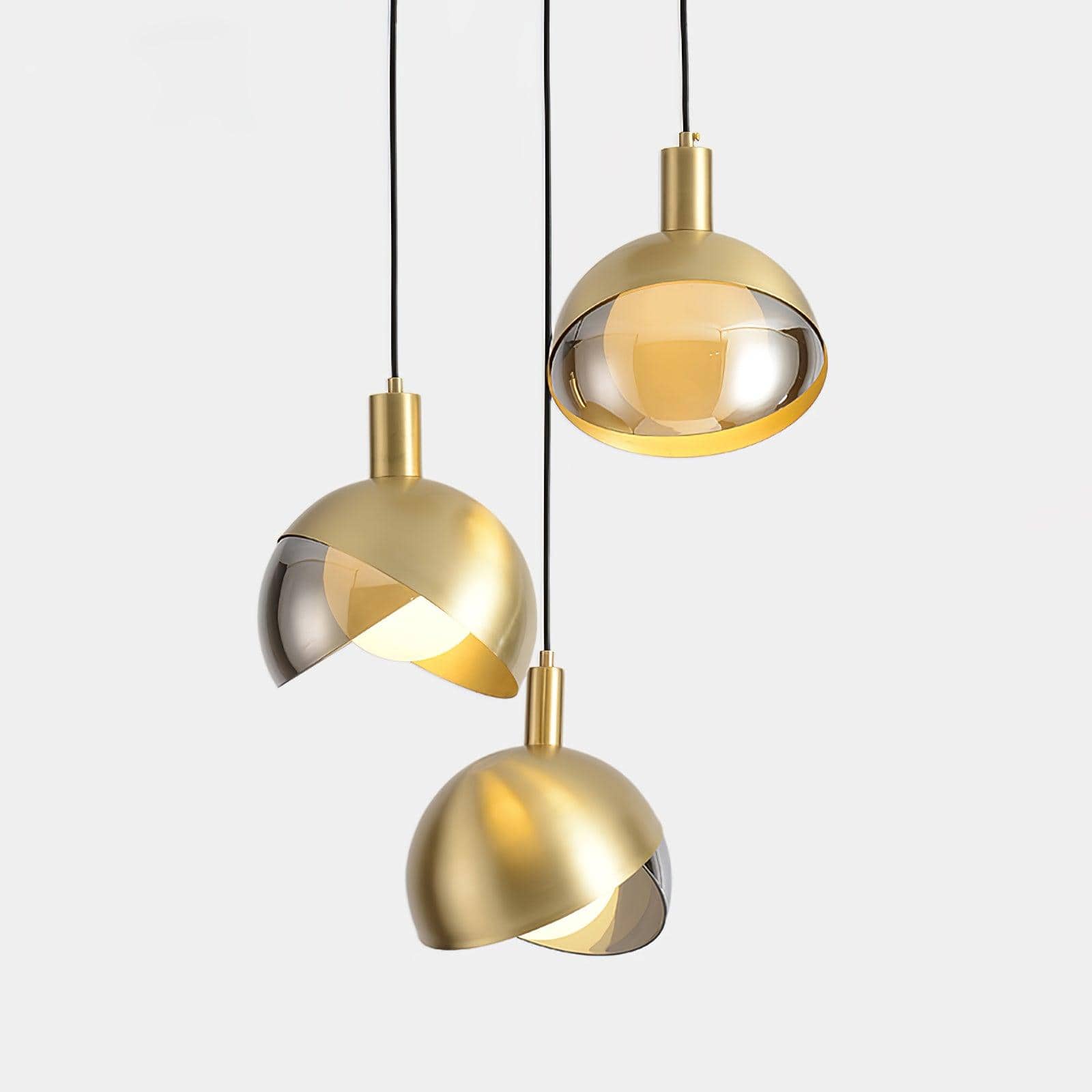 Sleek Single-Light Pendant - Modern Metal & Glass Design