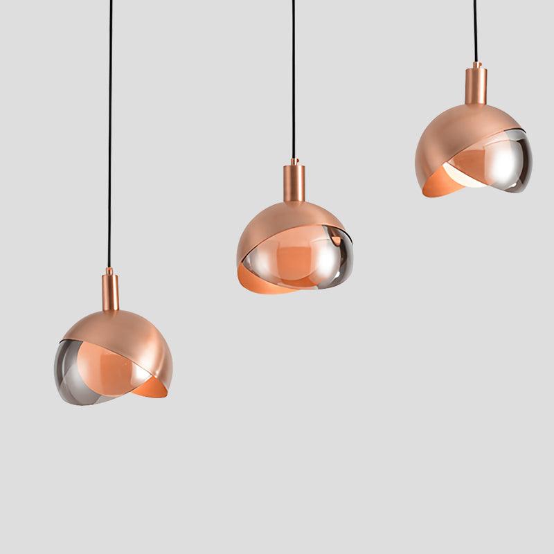 Sleek Single-Light Pendant - Modern Metal & Glass Design