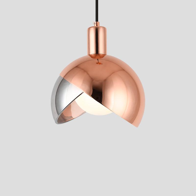 Sleek Single-Light Pendant - Modern Metal & Glass Design