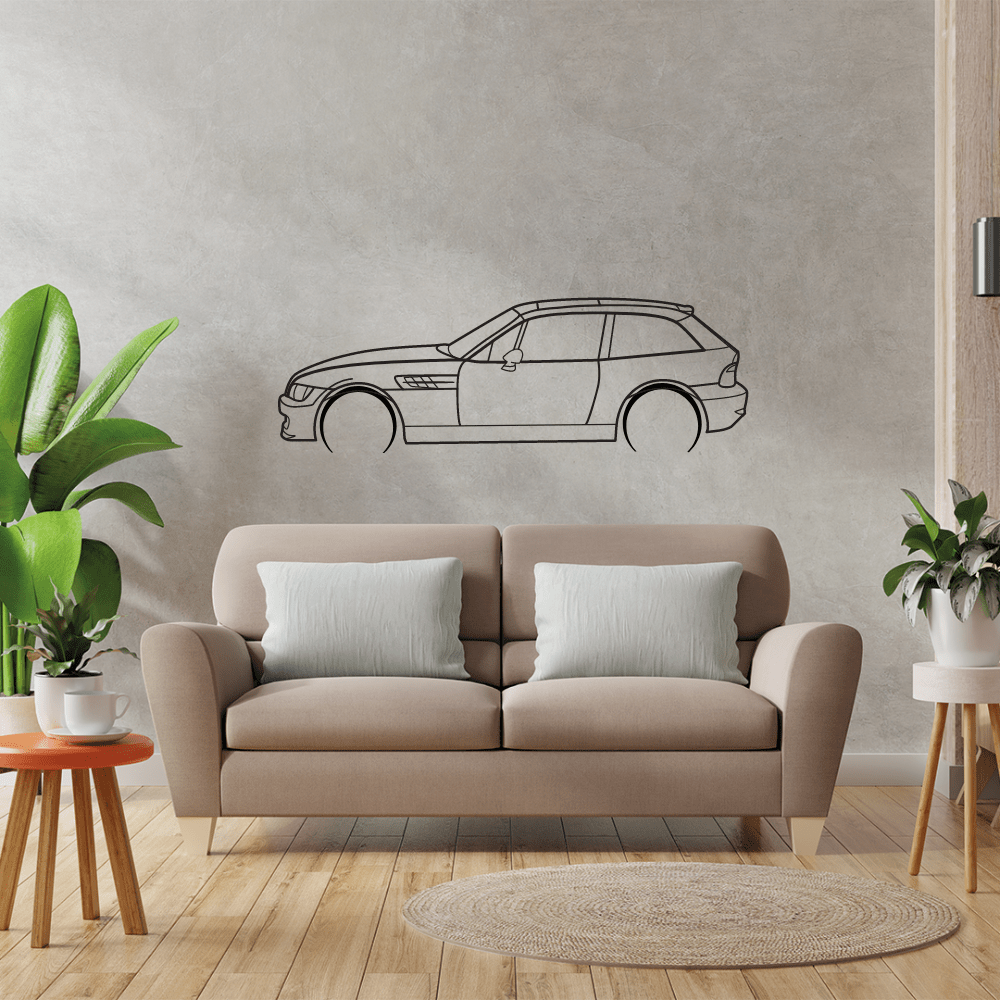 2002 Z3 M Coupe Metal Wall Art | Custom Sports Car Wall Decor