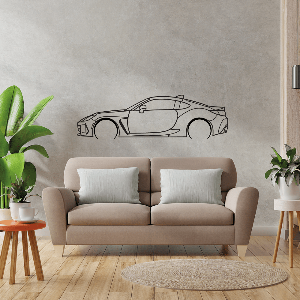 2023 BRZ Limited Metal Wall Art | Modern Sports Car Wall Decor