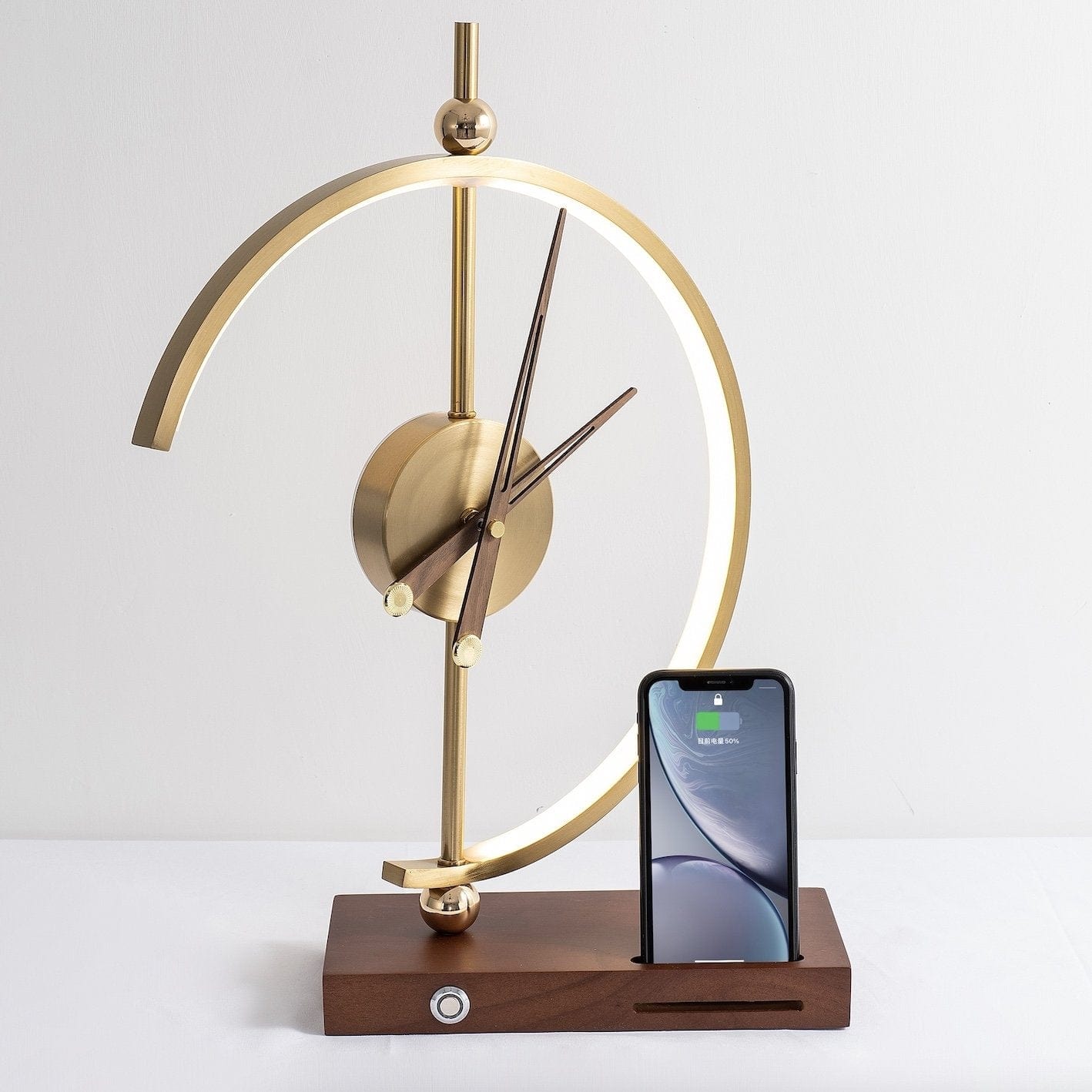 ClockLight™ – Wireless Charging & Energy-Efficient LED Lamp