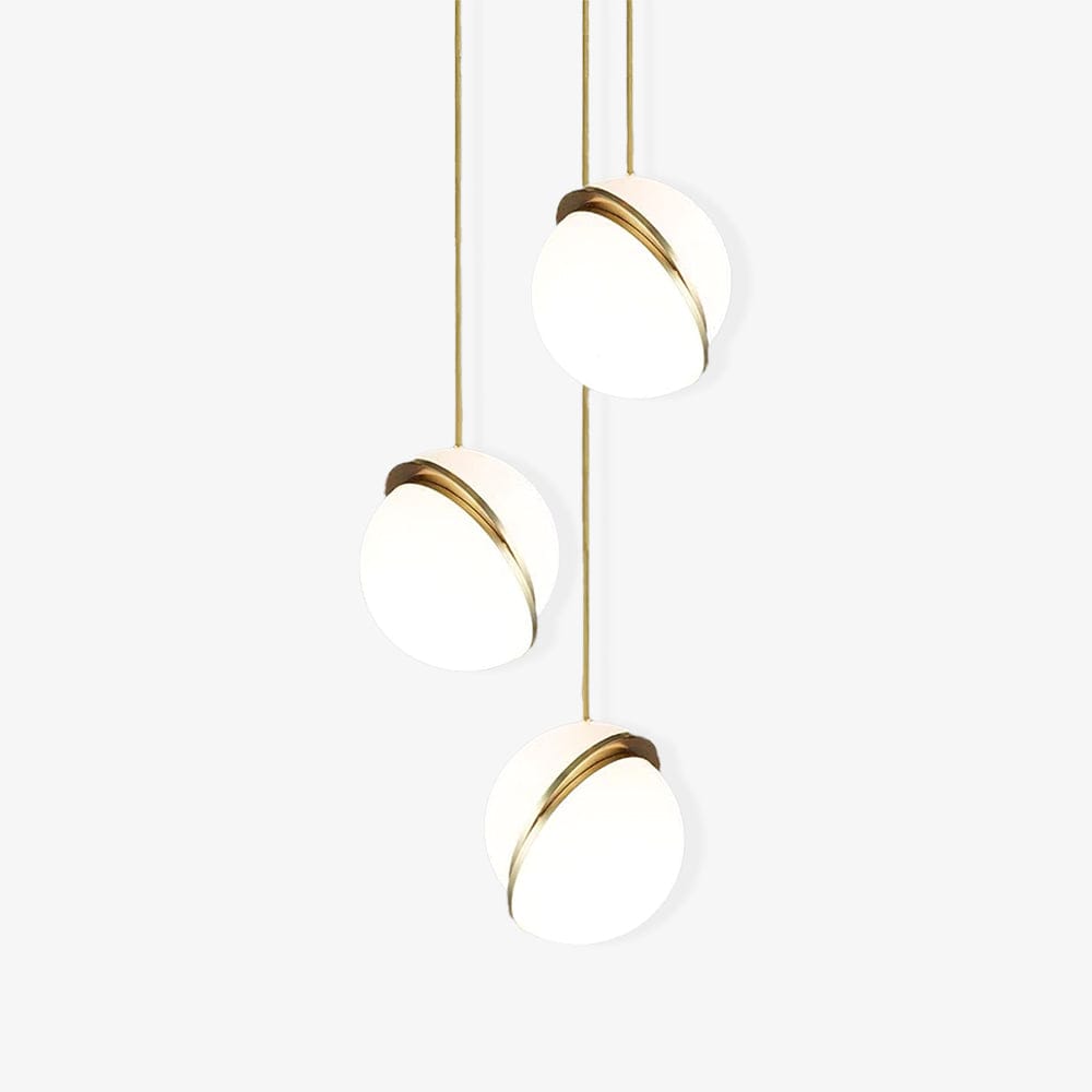 Crescent Pendant Lamp - Minimalist LED Lighting with Celestial Elegance