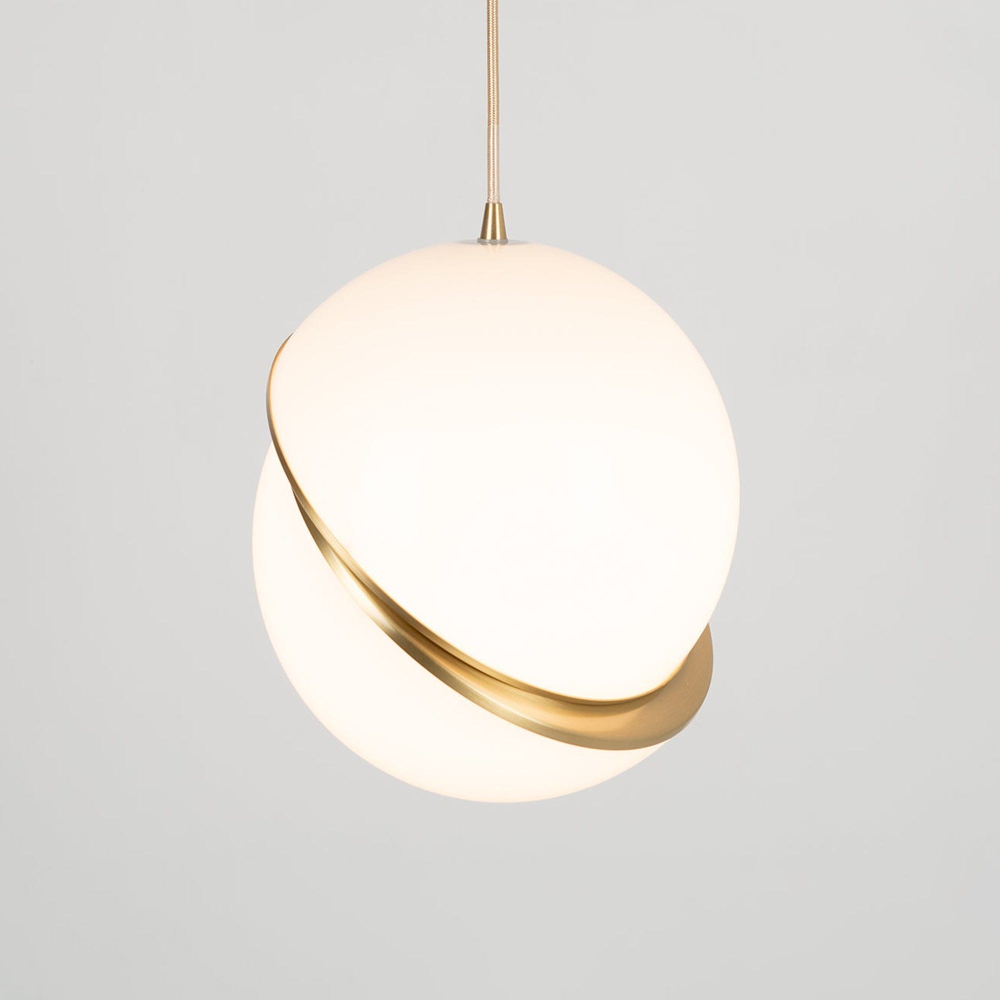 Crescent Pendant Lamp - Minimalist LED Lighting with Celestial Elegance