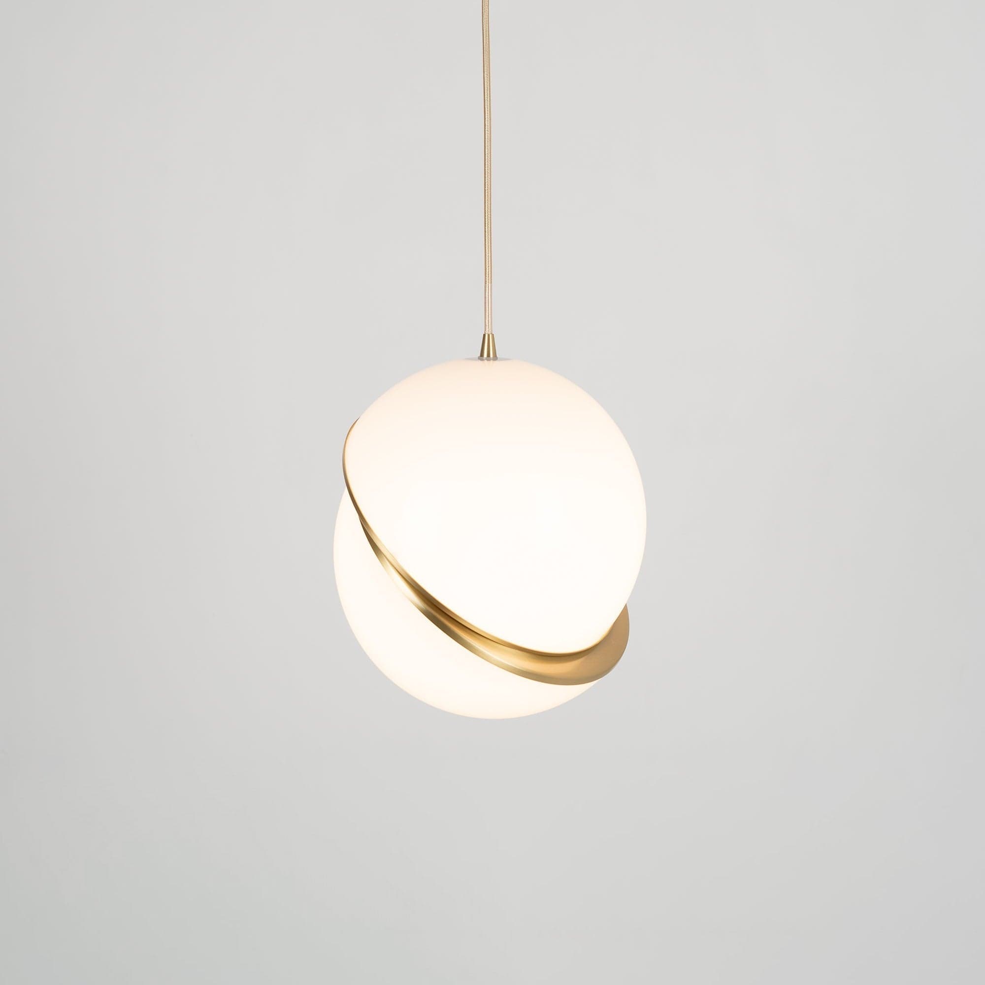 Crescent Pendant Lamp - Minimalist LED Lighting with Celestial Elegance