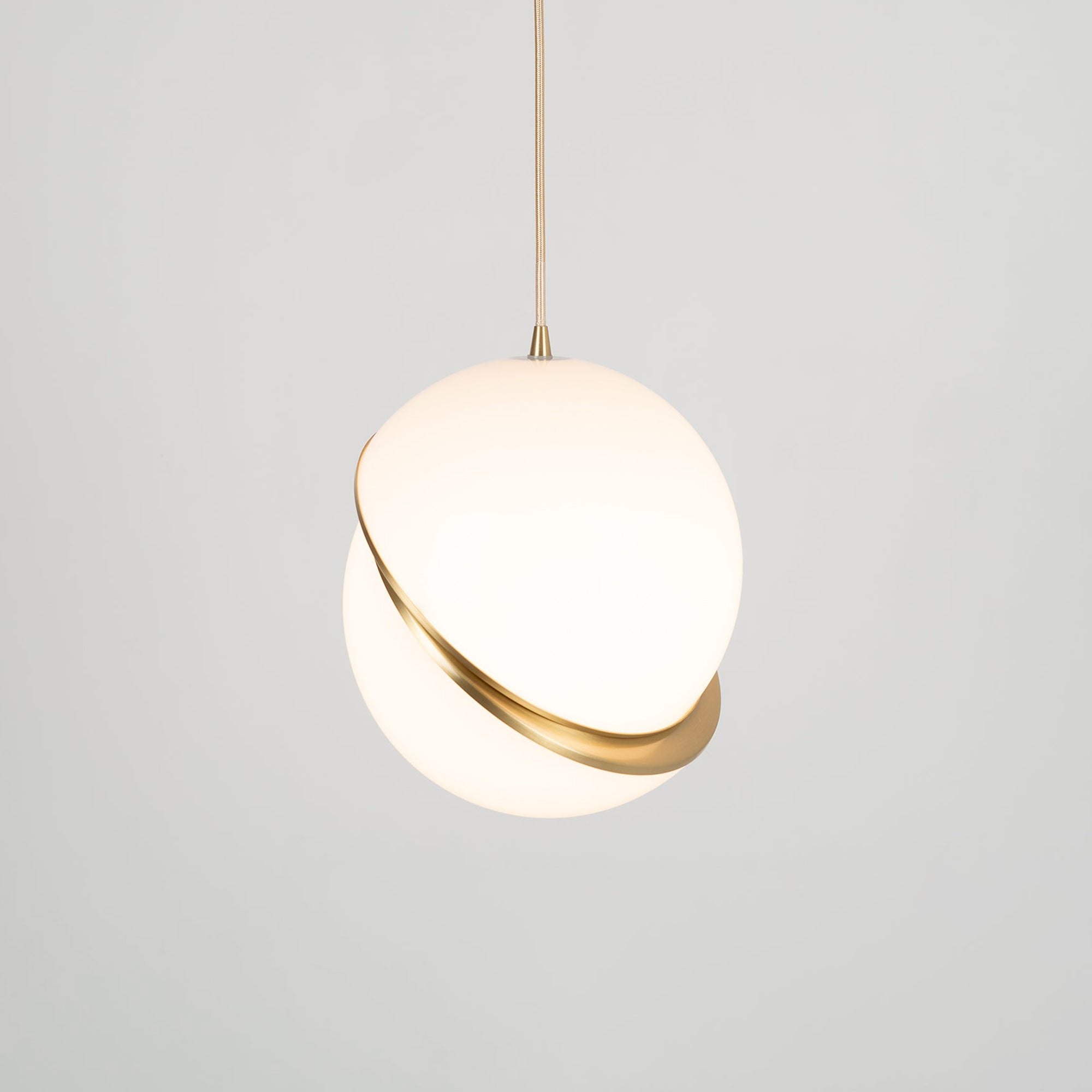 Crescent Pendant Lamp - Minimalist LED Lighting with Celestial Elegance