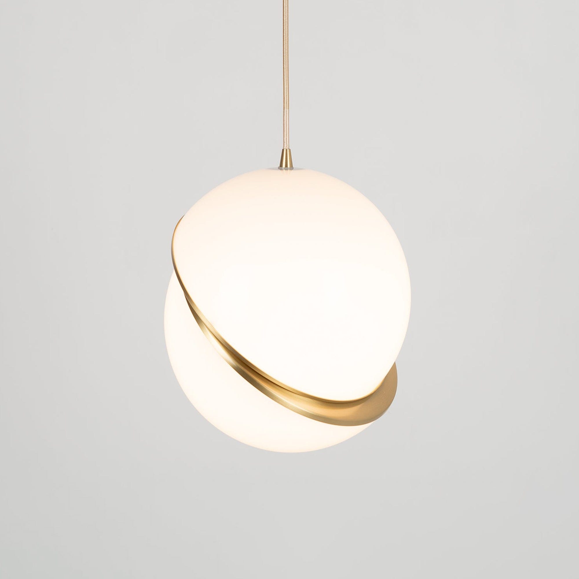 Crescent Pendant Lamp - Minimalist LED Lighting with Celestial Elegance