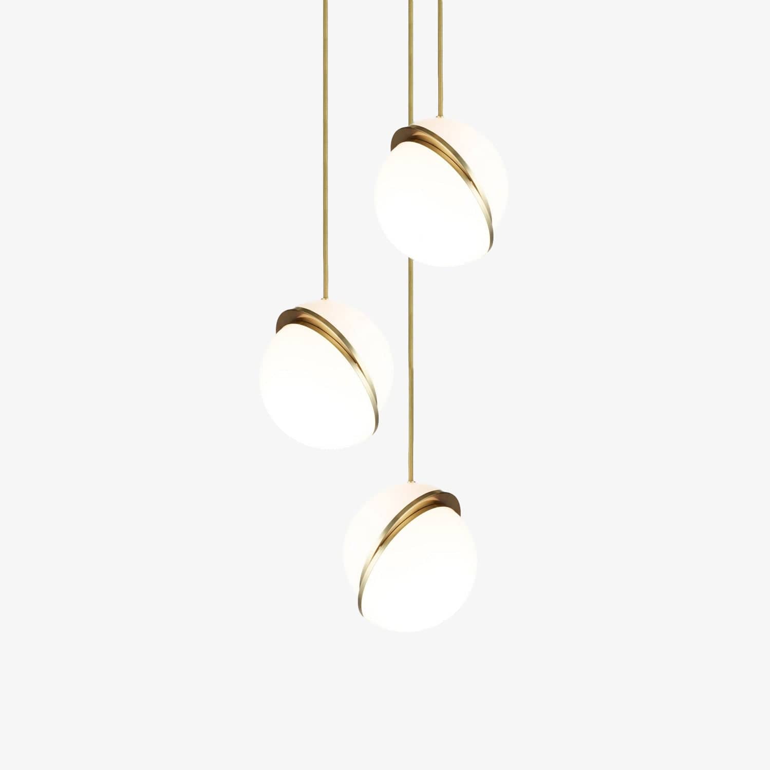 Crescent Pendant Lamp - Minimalist LED Lighting with Celestial Elegance