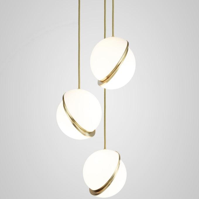 Crescent Pendant Lamp - Minimalist LED Lighting with Celestial Elegance