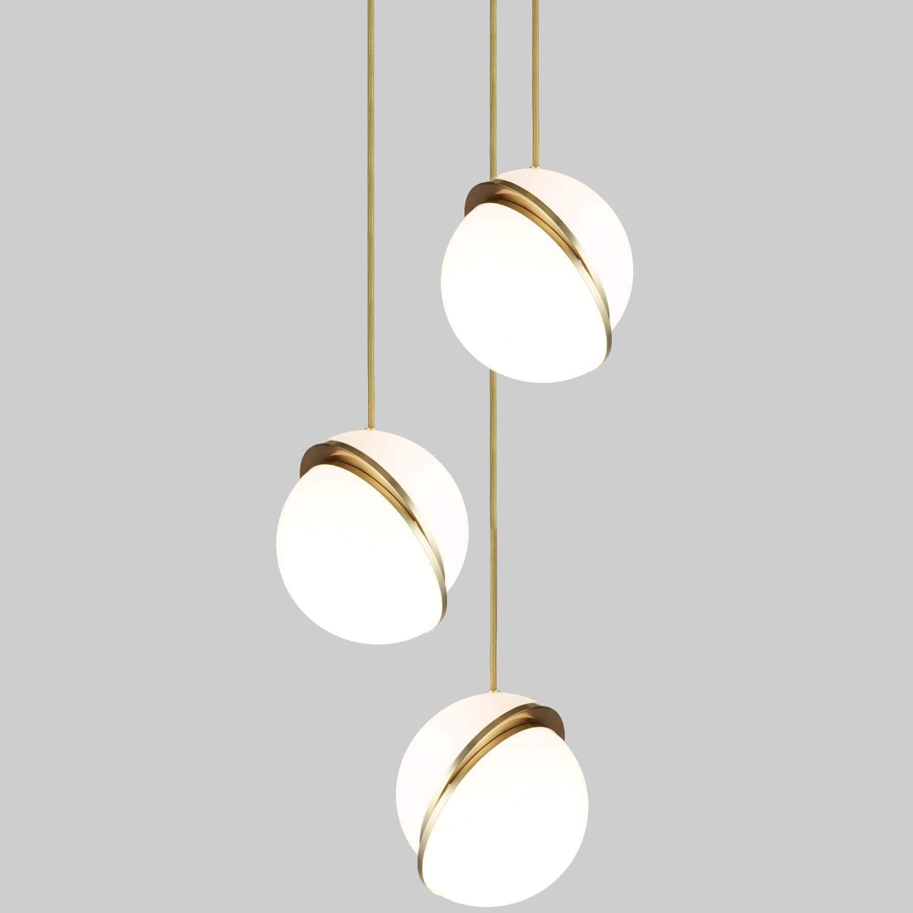 Crescent Pendant Lamp - Minimalist LED Lighting with Celestial Elegance