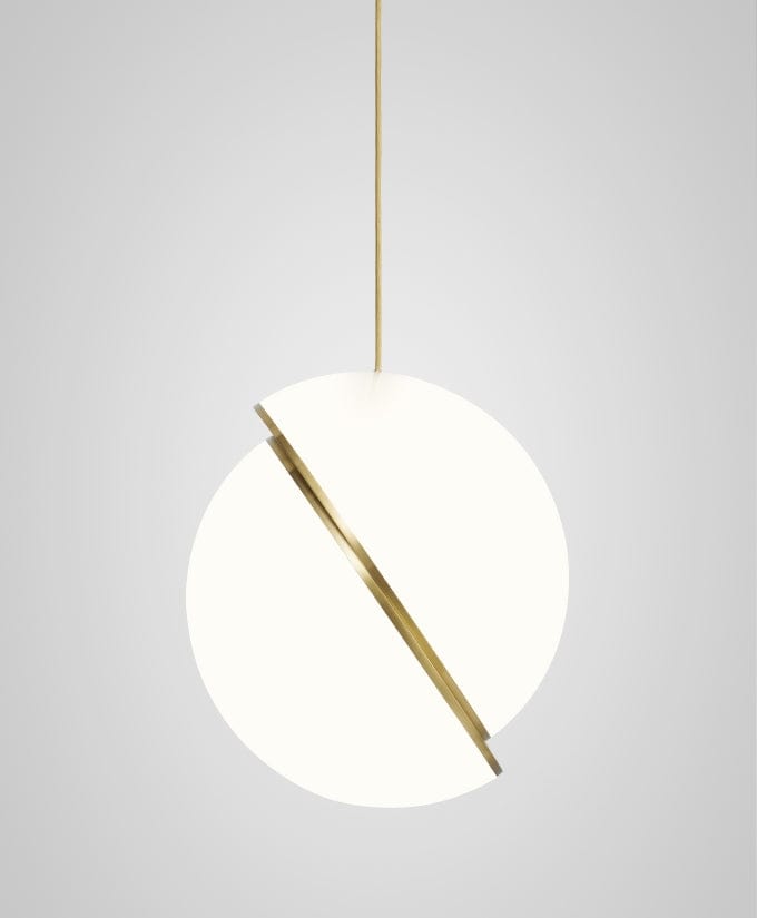 Crescent Pendant Lamp - Minimalist LED Lighting with Celestial Elegance