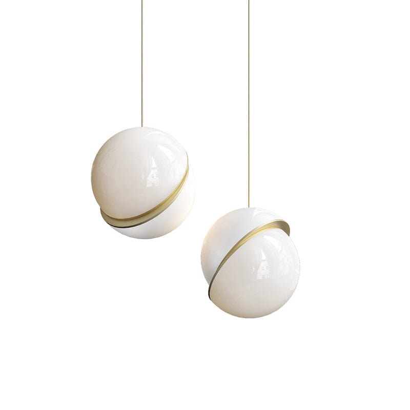 Crescent Pendant Lamp - Minimalist LED Lighting with Celestial Elegance