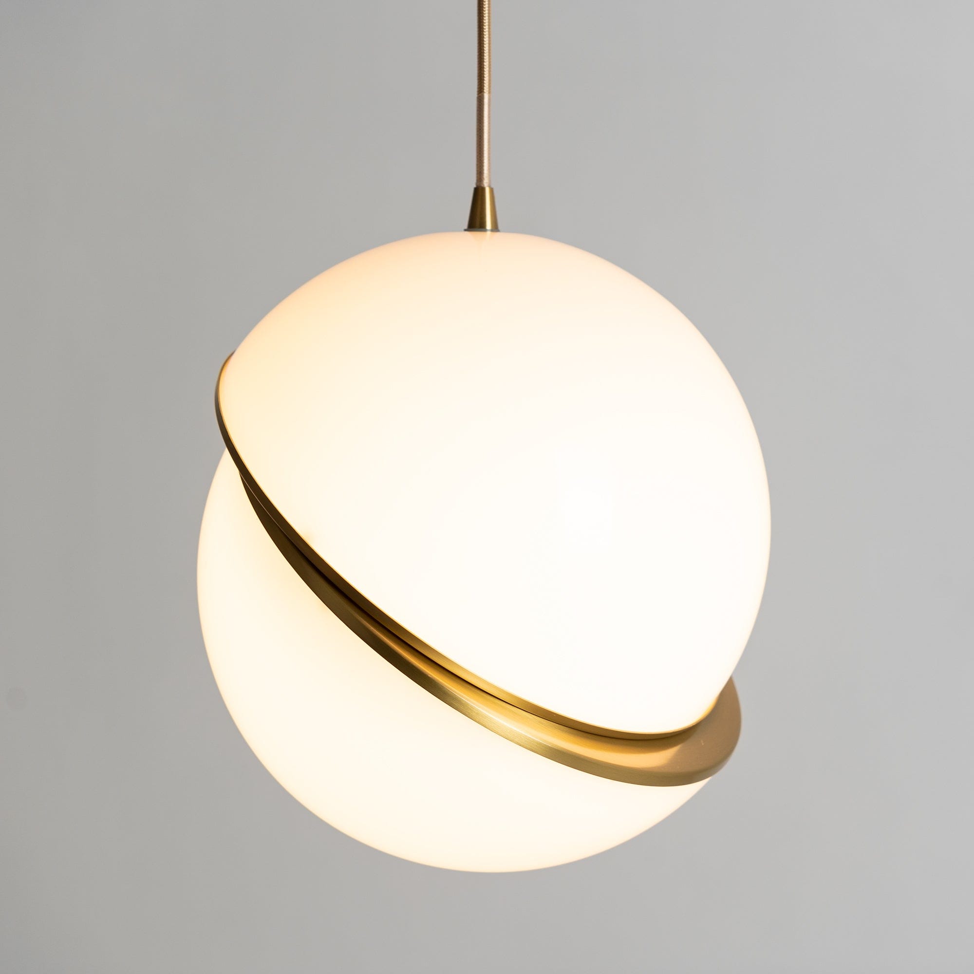 Crescent Pendant Lamp - Minimalist LED Lighting with Celestial Elegance