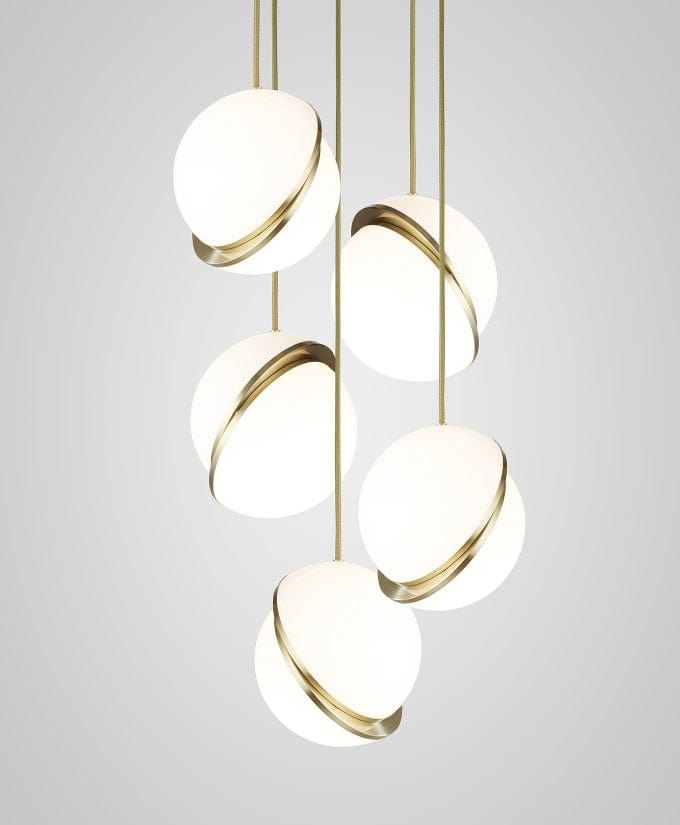 Crescent Pendant Lamp - Minimalist LED Lighting with Celestial Elegance