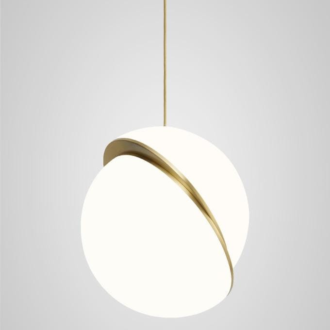 Crescent Pendant Lamp - Minimalist LED Lighting with Celestial Elegance