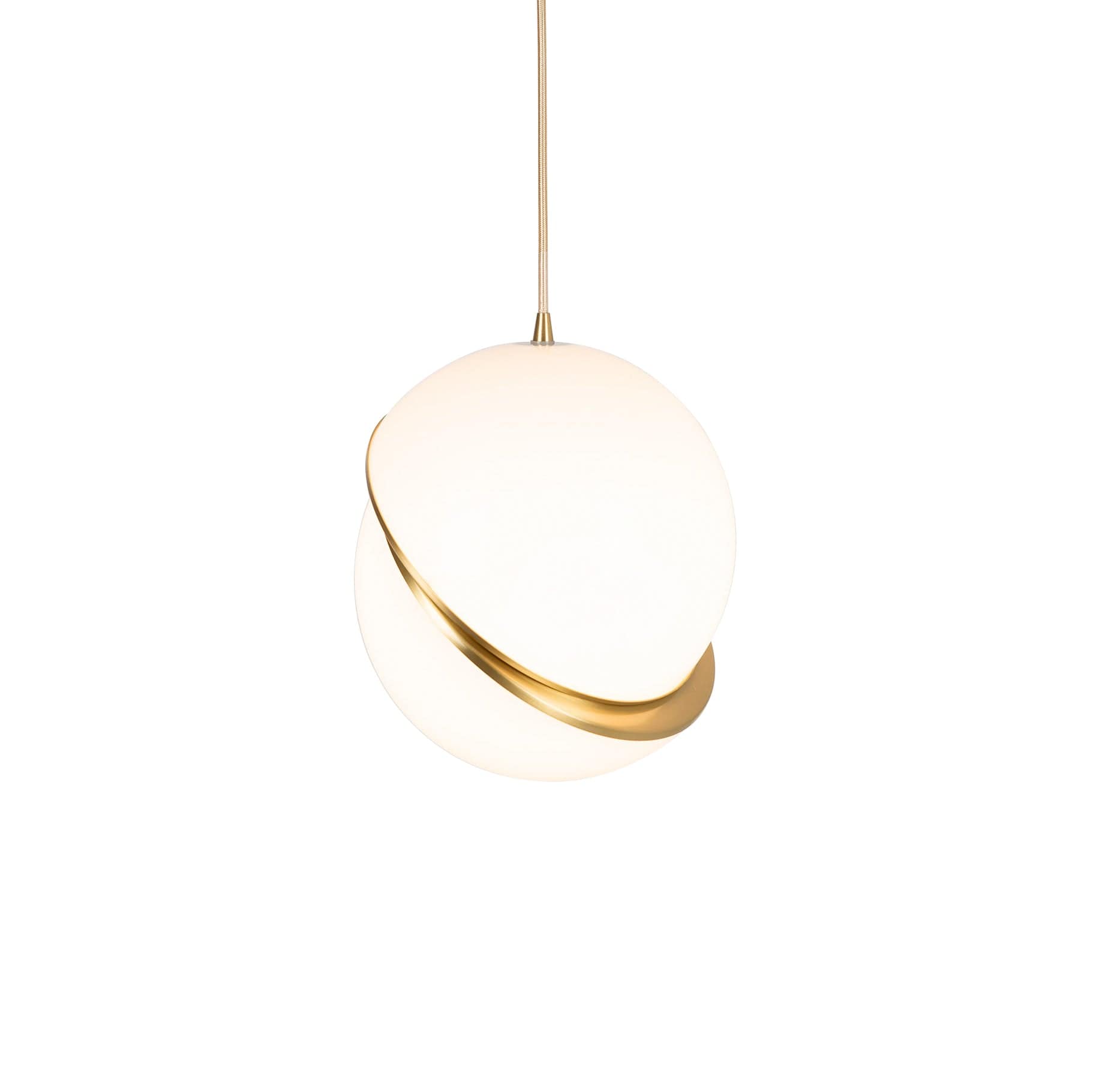 Crescent Pendant Lamp - Minimalist LED Lighting with Celestial Elegance