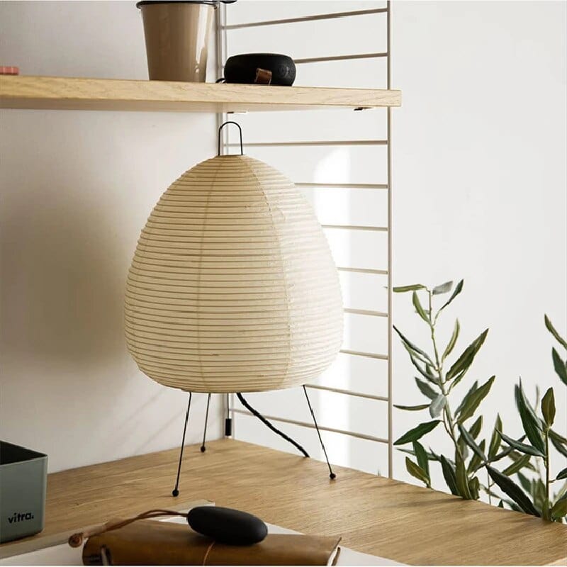 Japanese Rice Paper Lamp – Artistic LED Light for Peaceful Ambience