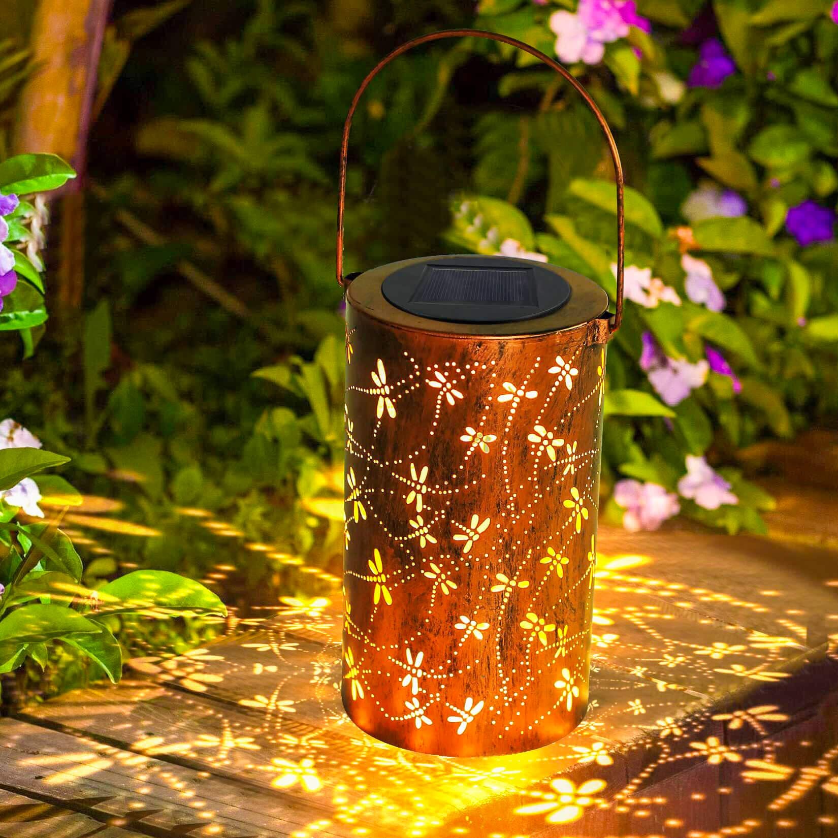 Dragonfly Dream Lantern - Solar-Powered Garden Light