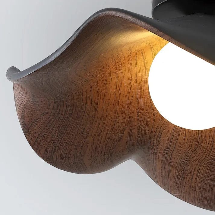 LotusGlow Wooden Ceiling Light – Nordic Elegance Meets Organic Design