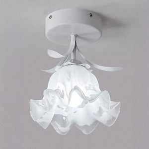 French Tiffany Mini Flower Ceiling Light - Vintage Elegance with Floral Design