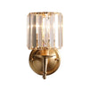 Vintage Luxury Crystal Wall Light – Elegant Brass & Crystal Fixture