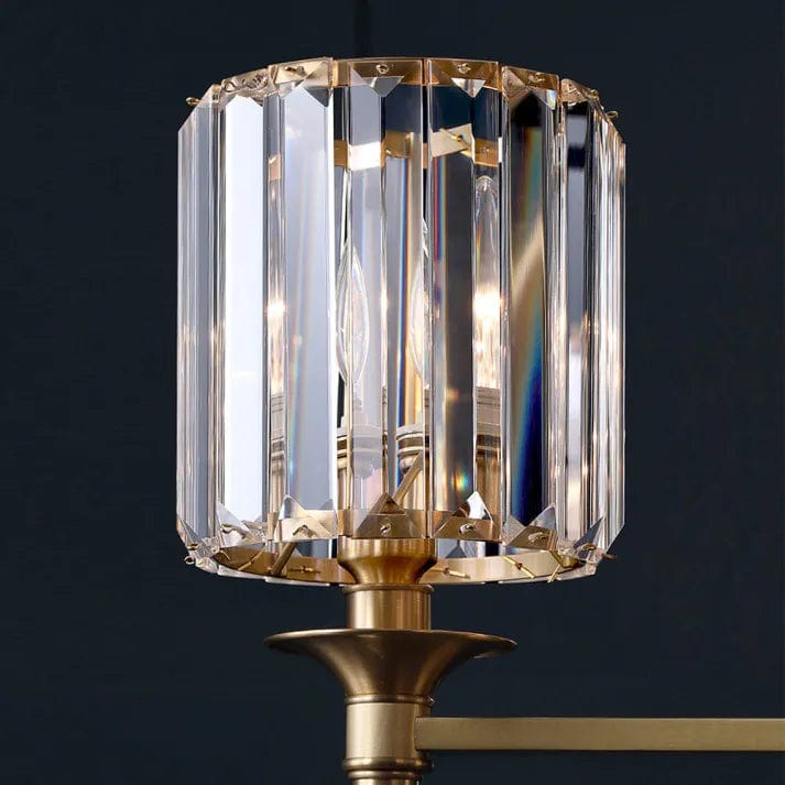 Vintage Luxury Crystal Wall Light – Elegant Brass & Crystal Fixture