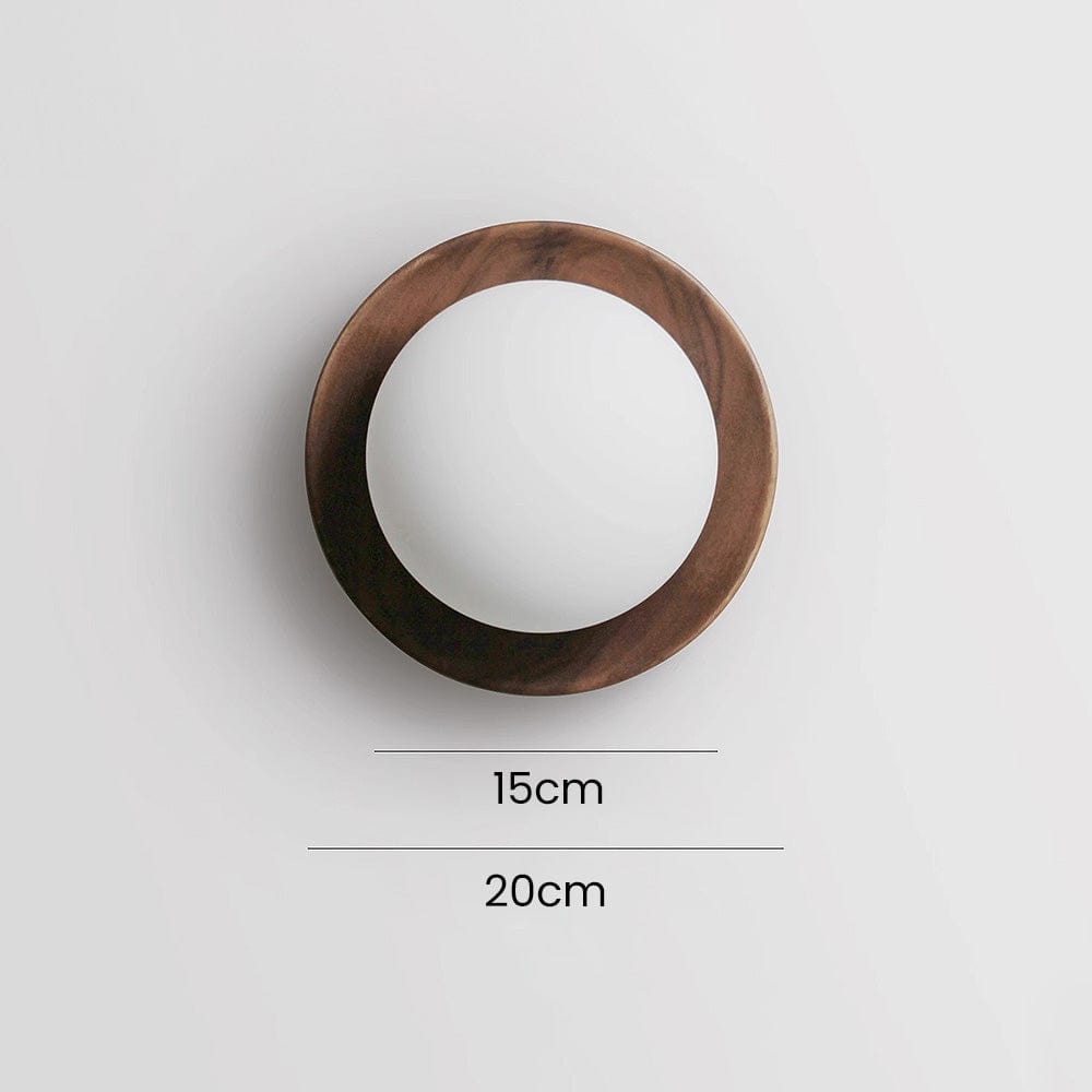 Natural Wood & White Minimalist Wall Light – Modern Charm