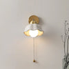 Retro French White Flower Wall Light – Elegant Vintage Charm